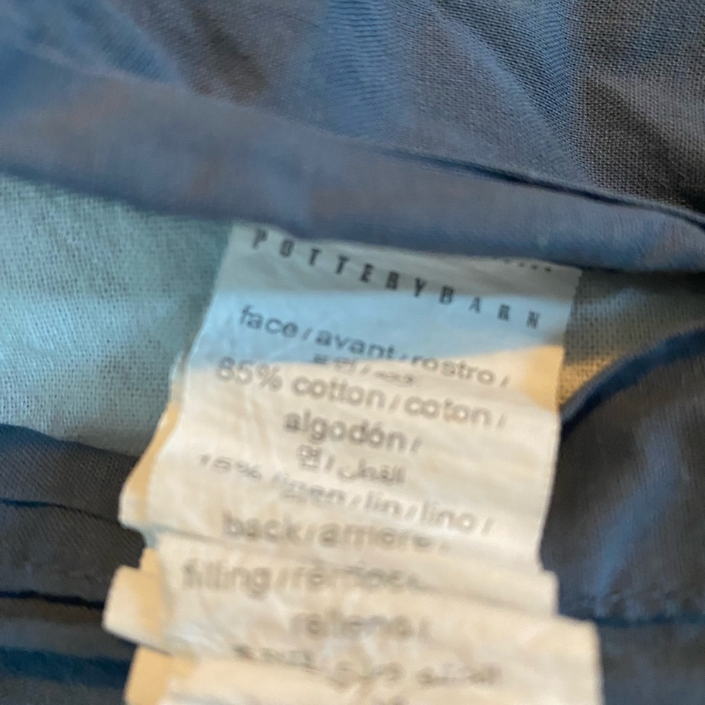 Pottery Barn Indigo Quilted Pillow Shams - Picture 5 of 7
